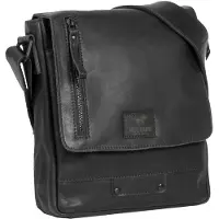 Mustang Cuir sac à épaule bandoulière San Marino Leather Crossbody Bag Black noir