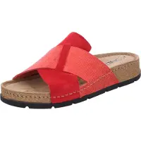 Rohde Femmes Pantolette Cuir Cork Bandage D.Soave 5410, Taille:40 EU, Couleur:Rouge