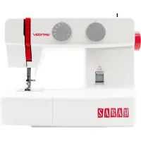 Veritas Machine à coudre Sarah, couleur:blanc/rouge
