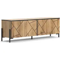 Vicco Meuble tv Hatto Chêne 156.8x50cm, Model 40523