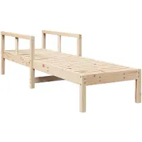 vidaXL Bain de soleil 199,5x62x55 cm pin massif