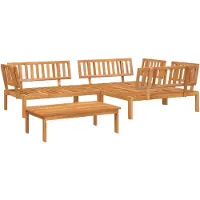 vidaXL Ensemble de 4 canapés de jardin en palettes en bois massif d'acacia