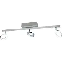 Eglo Cardillio 1 Projecteur LED 1200 + 720lm Alu, Chrome, Satiné