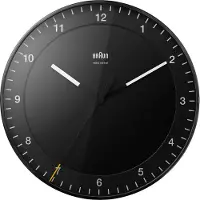 Braun BC 17 B-DCF Horloge murale radiocommandée noire