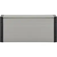 vidaXL Box pour poubelles Gris 85x34x40 cm