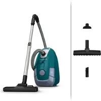 Rowenta RO3143AEA -Aspirateur avec sac, moteur basse consommation, capacité 4,5 l, nombreux accessoires, Power XXL -Parquet, bleu/gris