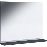 VCM Miroir de salle de bain sans cadre | Miroir suspendu avec étagère | design moderne | Dimensions env. H. 60 x W. 50 x D. 2 cm | Miroirs muraux – Landos