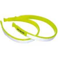 Wowow 013149 Pinces à pantalons de signalisation avec bandes réfléchissantes, jaune fluo/réflexe (1 paire)
