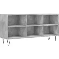 vidaXL Armoire TV gris béton 103,5x30x50 cm Bois composite