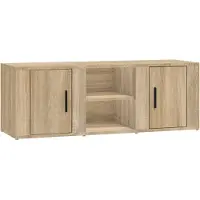 vidaXL Armoire TV Chêne Sonoma 100x31,5x35 cm Bois composite