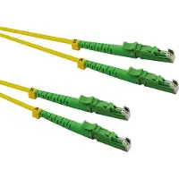 Roline Câble à fibres optiques duplex 9/125µm OS2, LSH/LSH, coupe APC, LSOH, jaune, 0,5 m