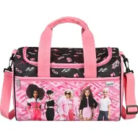 Barbie Petit sac de sport enfants Barbie, sac de voyage fille, sac de natation avec compartiment avant