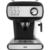 Uni-T Teesa TSA4009 Machine à café à levier AROMA 400, 850 W, 15 bar, 1,2 l, noir et argent