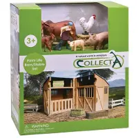 Collecta set de jeu stable avec animaux et accessoires 8 pièces