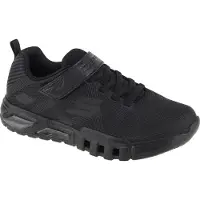 SKECHERS Flex Glow Baskets avec Lumières en Noir Textile 31
