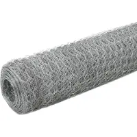 vidaXL Clôture en fil de fer Acier galvanisé 25x1,5 m Argenté