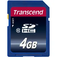 Transcend TS4GSDHC10 mémoire flash 4 Go SDHC NAND Classe 10