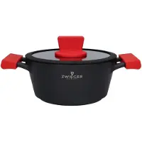 Zwieger Obsidian Pot with Lid 20Cm Induction