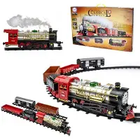 Woopie Train Electrique Classique Sonore de Voie ferrée + 29 Akc.