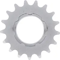 Xlc Pignon Single Speed 1/8',17 dents avec support chromé mat, argenté