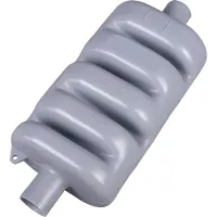 VETUS Mp40 Exhaust System Muffler Argenté 158 x 40 mm
