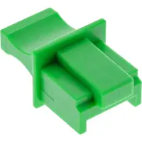 InLine 59942H Protège-poussière, pour RJ45 prise femelle, couleur : vert, 10 par blister