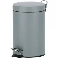 kela cosmetic bin Polino metal light grey 26cm 17cmØ 3l, 21886