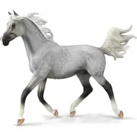 Collecta Figurine d'étalon gris halbara peinte à la main