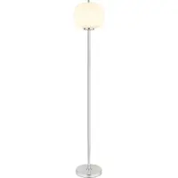 Globo Lighting Lampadaire en métal nickel mat, 1x E27
