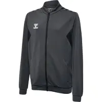 Hummel Veste de survêtement gris foncé / blanc