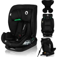 Lionelo Siège auto Lavender i-Size de 1 an à 12 ans, de 9 kg à 36 kg ISOFIX Largeur de réglage Noir