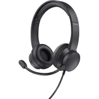 Trust HS-201 Casque Avec fil Arceau Bureau/Centre d'appels USB Type-A Noir