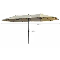 Akord Parasol De Jardin Tilia Beige 245X245X245