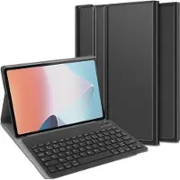 Cazy Housse pour Tablette avec Clavier compatible avec Lenovo Tab M10 (3rd Gen) - Étui Clavier Bluetooth AZERTY - Noir