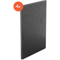 Klarstein poubelle de cuisine 50 litres, tri sélectif, avec filtre à charbon - contrôle des odeurs - 4 pièces compatibles avec la poubelle yuma, idéale pour une cuisine sans odeurs indésirables
