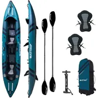 Wattsup COD 2 personnes kayak SET gonflable Drop-Stich canoë bateau kayak pagaie