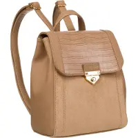 PTN | Sac à dos pour femme, en , beige foncé, 21x26x10 cm
