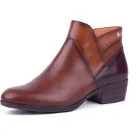Pikolinos pour femme. W1U-8732C1 Bottines en cuir Daroca marron (41), 3 à 5 cm, Fermeture éclair, Casuel