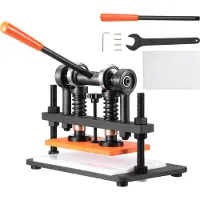 OEM Machine à Découper du Cuir 260 x 150 mm Capacité 1,5 T Presse de Découpe Manuelle Course Réglable 12 mm Perforatrice Manuelle pour Cuir Papier Mousse Plastique Caoutchouc Différents Matériaux