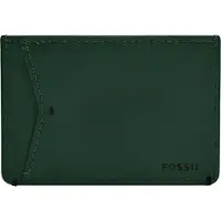 Fossil porte-cartes Joshua Vegan Cactus Card Case Smokey Blue bleu clair