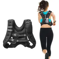 Vevor Gilet de poids 9,22 kg avec bande réfléchissante, boucle réglable, gilet de poids corporel pour hommes et femmes, appareil d'entraînement