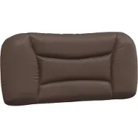 vidaXL Coussin de tête de lit "Hvar" brun 80 cm similicuir