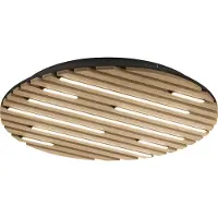 Paul Neuhaus plafonnier Q-AKUSTIK LBH 60x60x6 cm brun plafonnier