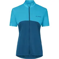 Vaude Bike Matera Fz Tricot Short Sleeve Jersey Bleu 42 / Regular Femme