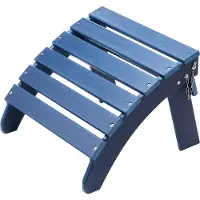 Vevor Ottomane pour chaise Adirondack, 475 x 480 x 350 mm, en plastique HDPE, largement pour l'extérieur, véranda, piscine, pelouse, arrière-cour, bleu