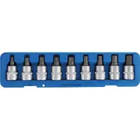 Bgs Jeu de douilles à embout, entraînement carré intérieur 20 mm (3/4"), profil en T (pour Torx) 9pcs - 5189
