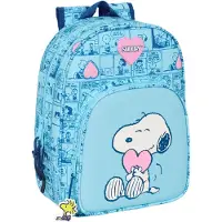 Safta Sac à dos scolaire Love bleu clair 26 x 34 x 11 cm