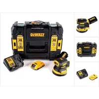 DeWalt DCW 210 D1 Ponceuse excentrique sans fil et sans balais 18V 12.000U/min 125 mm + 1x Batterie 2,0 Ah + Chargeur rapide + Coffret de transport