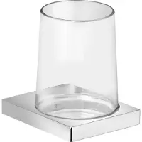 Keuco Edition 11 Porte-verre cristal véritable/chromé - 11150019000