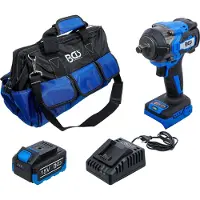 Bgs -7390 Jeu de clés à chocs sans fil sans balais 550 Nm 18 V avec batterie et chargeur rapide